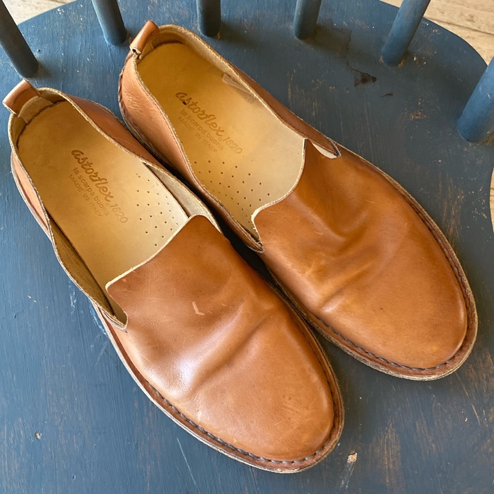 Astroflex Pentoflex Leather Loafers